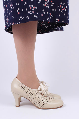 1930'er oxford pumps - Creme - Marie