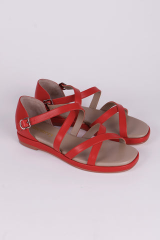 1950'er sommer sandal- Rød - Sophia
