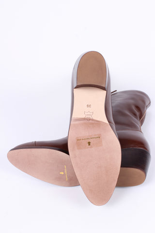 Edwardianske snørestøvler -  1910 - brun - Alice