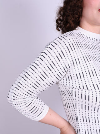 1950'er vintage style pullover med mønster - Molly