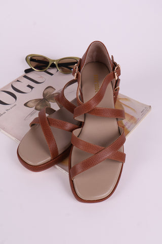 1950'er sommersandaler - Brun - Sophia