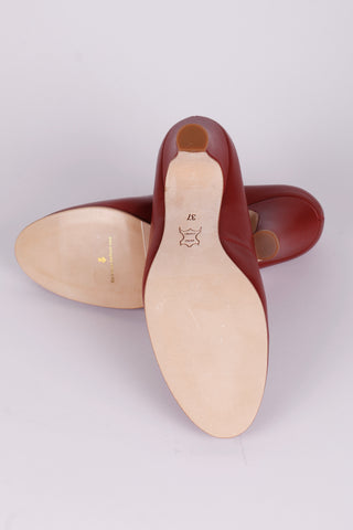 1950'er New Look pump i - mørkerød - Julia