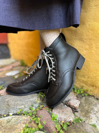 1930'er / 1940'er mokkasin ankelstøvler - Sort - Rita