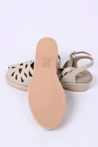 40'er / 50'er wedge sandaler - Creme - Sidse