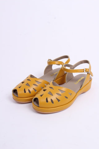 40'er / 50'er wedge sandaler - Gul - Sidse