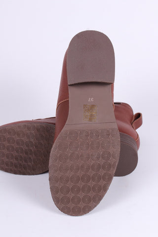 1930'er / 1940'er mokkasin ankelstøvler - Brun - Rita