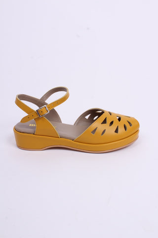 40'er / 50'er wedge sandaler - Gul - Sidse