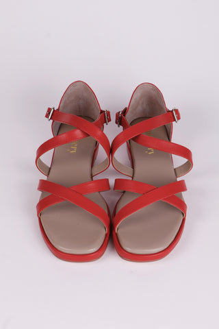 1950'er sommer sandal- Rød - Sophia