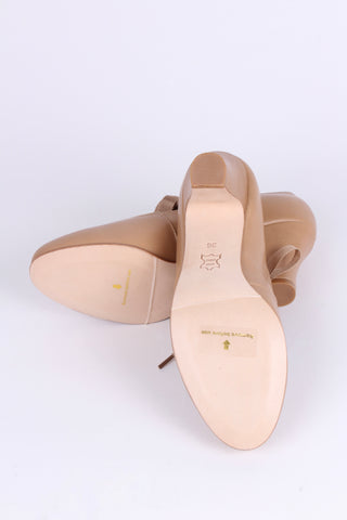 Enkle 1920'er hverdags pumps - Creme - Charlotte