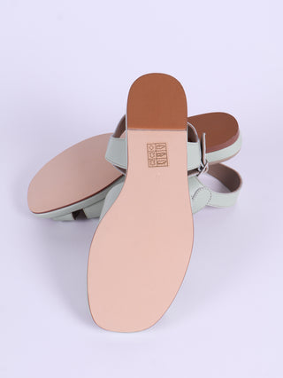 1950'er sommersandal med sky-formet mønster - Mint - Joy