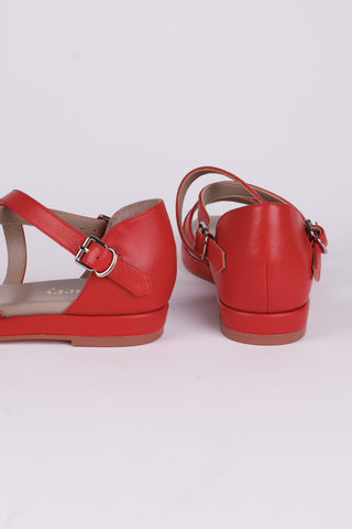 1950'er sommer sandal- Rød - Sophia