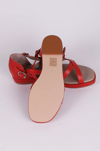 1950'er sommer sandal- Rød - Sophia
