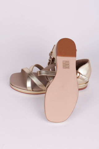1950'er sommer sandal - Guld - Sophia