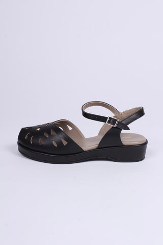 40'er / 50'er wedge sandaler - Sort - Sidse