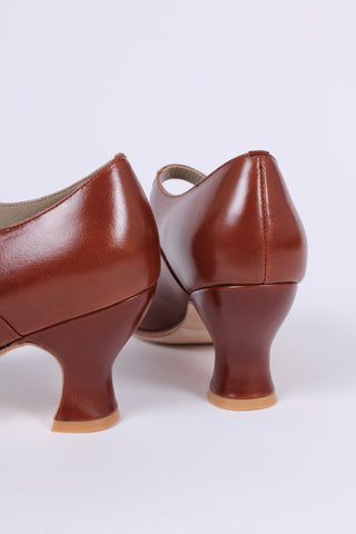 1920'er Mary Jane pumps - Cognac brun - Yvonne