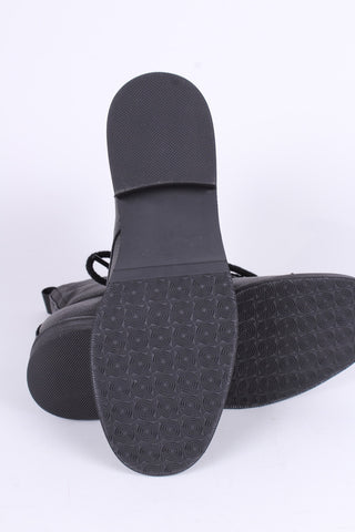 1940'er Dame Militær Snørestøvler - Sort - Robbie