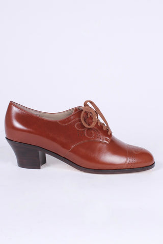 Klassiske 1930'er Oxfords - Cognac brun - Juliette