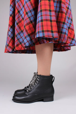 1930'er / 1940'er mokkasin ankelstøvler - Sort - Rita