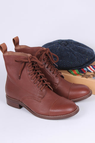 1940'er Herre Anden Verdenskrig militær snørestøvler - brun - Robbie