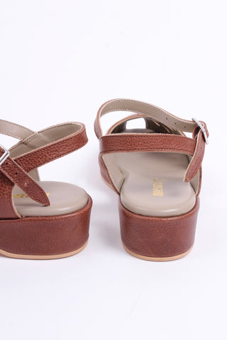 40'er / 50'er wedge sandaler - Brun - Sidse