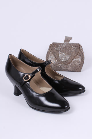 1920'er  Mary Jane pumps- Sort - Yvonne