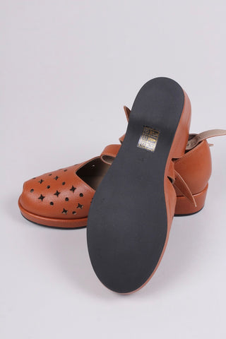 1940'er sandal / wedge - Brun - Norma