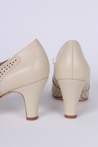 1930'er oxford pumps - Creme - Marie
