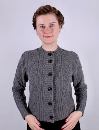1940’er klassisk vintage style cardigan - Grå - Ingrid