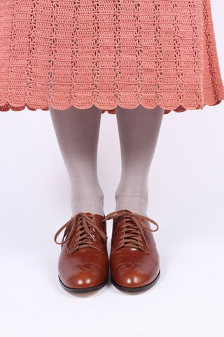 Klassiske 1930'er Oxfords - Cognac brun - Juliette