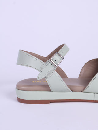 1950'er sommersandal med sky-formet mønster - Mint - Joy