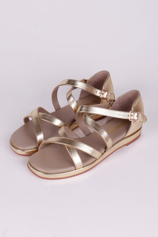 1950'er sommer sandal - Guld - Sophia