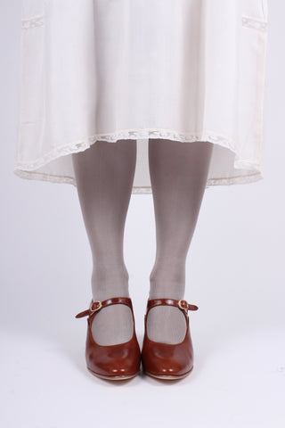 1920'er Mary Jane pumps - Cognac brun - Yvonne