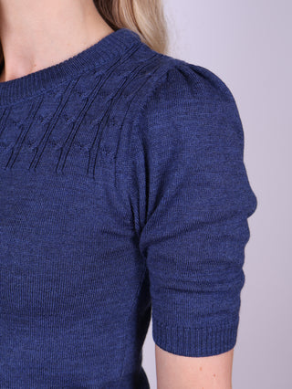 1940'er / 1950'er vintage style pullover - Blå - Sally