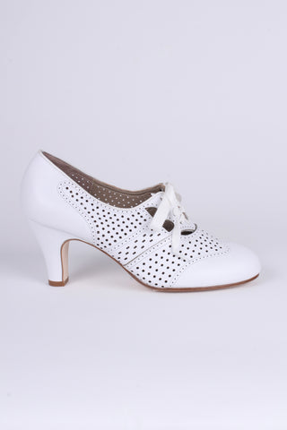 1930'er oxford pumps - Hvid - Marie
