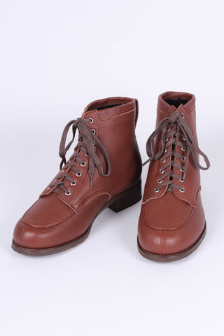 1930'er / 1940'er mokkasin ankelstøvler - Brun - Rita