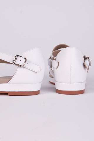 1950'er sommer sandal - Hvid - Sophia