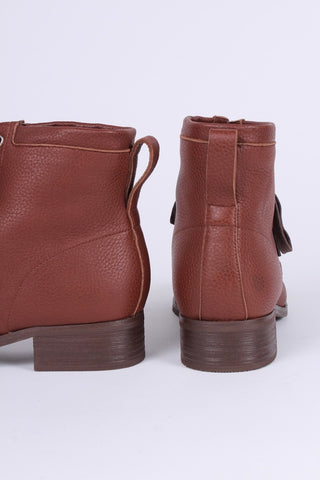 1930'er / 1940'er mokkasin ankelstøvler - Brun - Rita