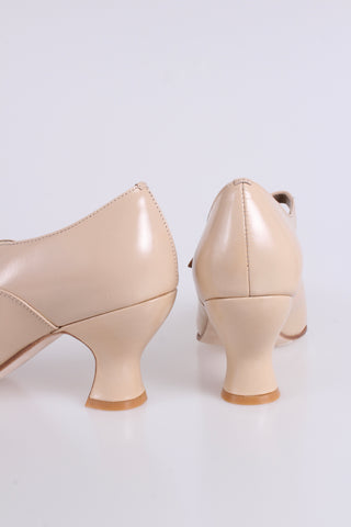 1920'er Mary Jane pumps - Creme hvid - Yvonne