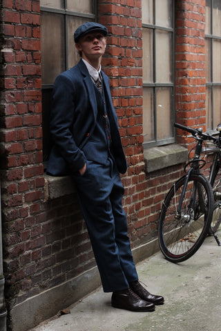 1920 / 1930  style herre ankelstøvle - Sort - Tom