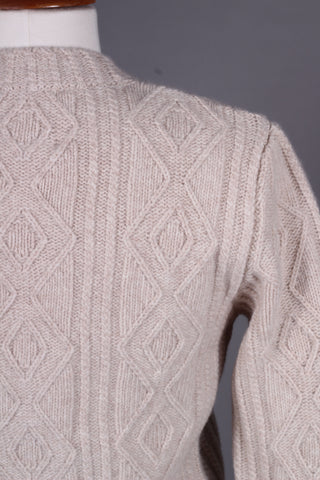 1940’er klassisk vintage style cardigan - Creme hvid - Ingrid