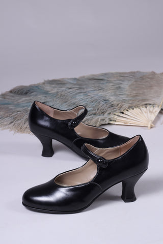 1920'er Mary Jane pumps - Sort - Asta