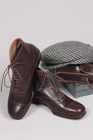1920 / 1930  style herre ankelstøvle - Mørkebrun - Tom