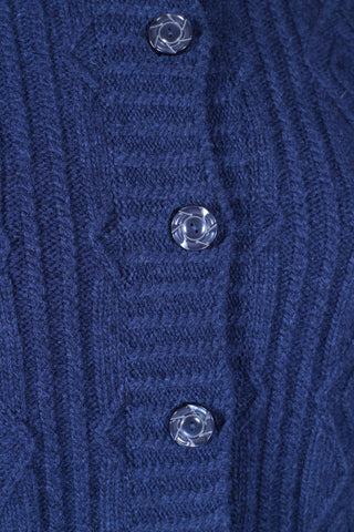 1940’er - tidlig 1960’er  - Klassisk vintage style cardigan - Marineblå - Ingrid