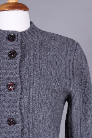 1940’er klassisk vintage style cardigan - Grå - Ingrid