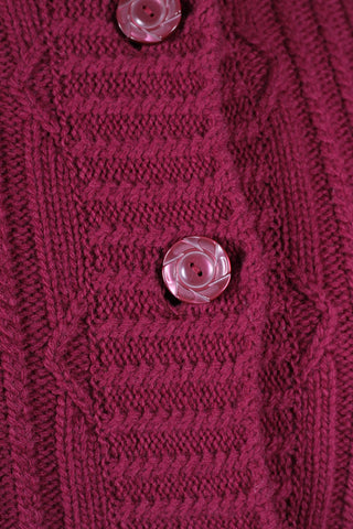 1940’er vintage style cardigan - Bordeaux  - Ingrid